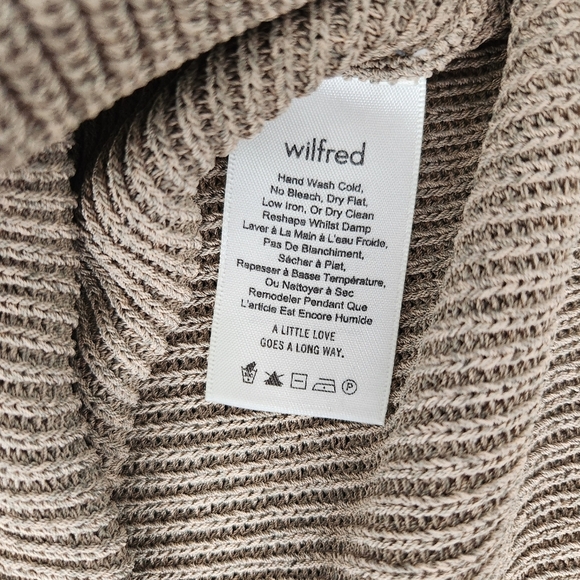 ARITZIA Wilfred Salome Knit Top Pullover Lace Up Sleeves Earth Fairy Goblincore - Picture 7 of 11